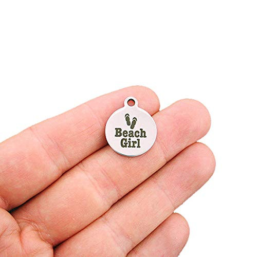 Beach Girl Stainless Steel Charms - Exclusive Line - Quantity Options - BFS740