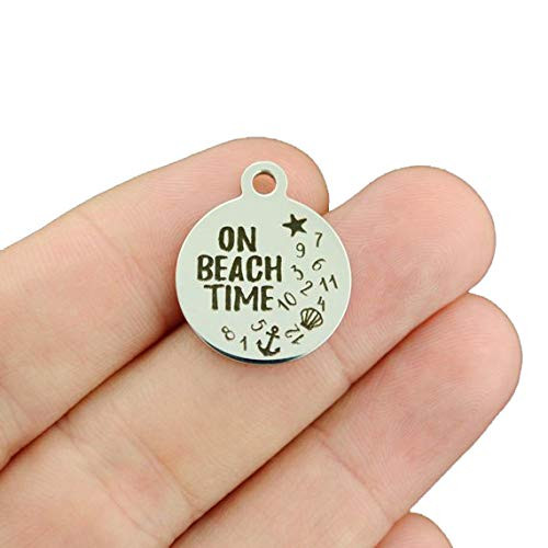 Beach Stainless Steel Charms - On Beach Time - Exclusive Line - Quantity Options - BFS4061