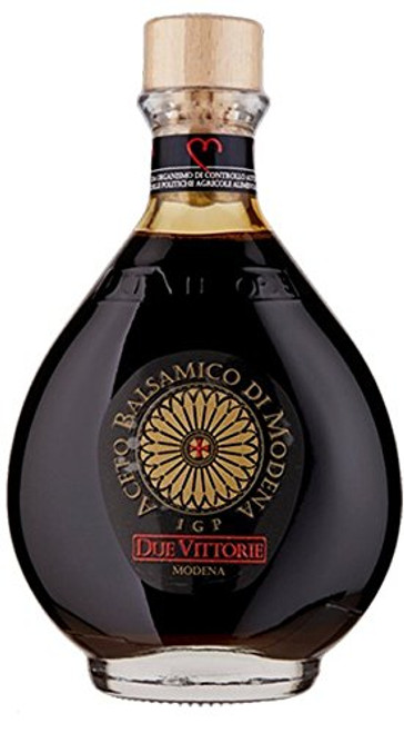 Due Vittorie Oro Gold Balsamic Vinegar of Modena. Highest score from The Consortium of Modena With Cork Pourer - 250ml