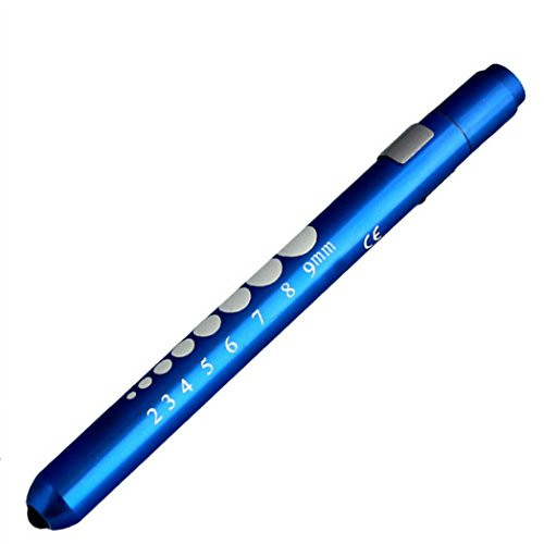 IEason LED Flashlight Medical First Aid LED Pen Light Flashlight Torch Doctor Nurse EMT Emergency -Blue-