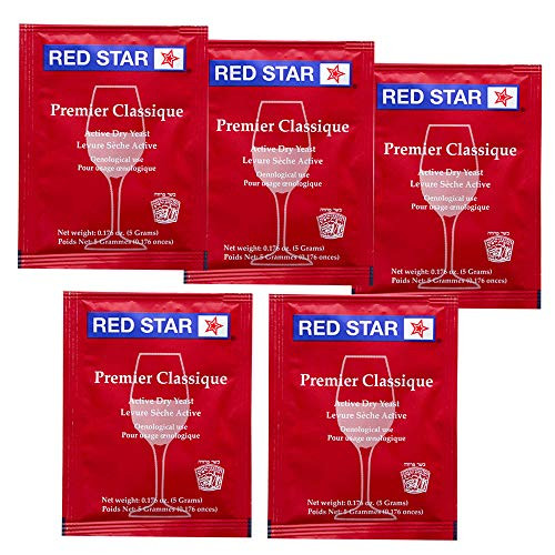 Red Star Premier Classique Wine Yeast 5g - 5-Pack