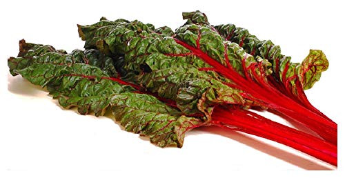 Sow No GMO Swiss Chard Rhubarb Leafy Greens with Deep Red Stems Non GMO Heirloom Vegetable 100 Seeds