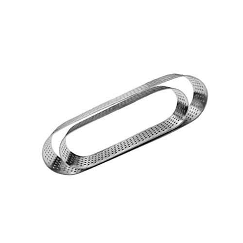 YARNOW 9.4CM Diy Stainless Steel Tart Ring French Perforated Mousse Cake Cutter Mold Circle Mould Perforated for Pastry Cake Mousse Pancake YARNOW 9.4CM Diy Stainless Steel Tart Ring French Perforated Mousse Cake Cutter Mold Circle Mould Perforated for Pastry Cake Mousse Pancake