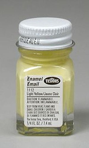 Light Yellow Testors Enamel Plastic Model Paint
