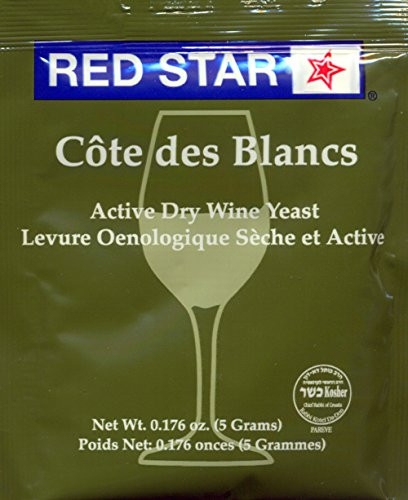 Red Star Cote des Blanc Wine Yeast 5g - 5-Pack