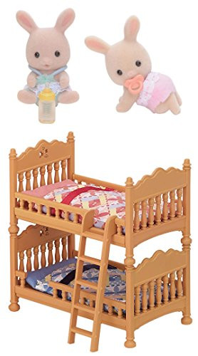 2 Sets - Rabbit Twins and Double Bunk Bed (Japan Import)