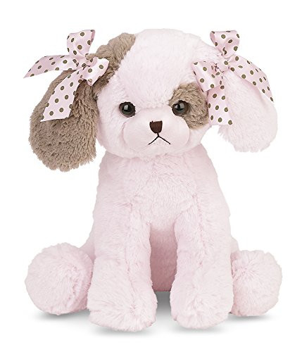 Bearington Baby Wiggles Lullaby, Animated Musical Pink Puppy 13"
