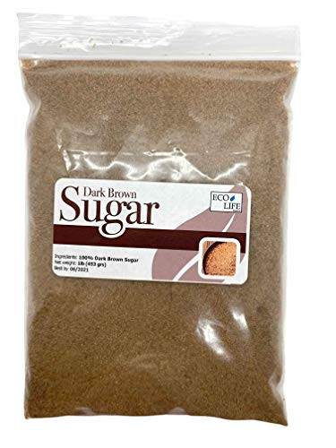 EcoLife Dark Brown Sugar for Baking and Cook Pure Cane Vegan AzUcar Morena 1 LB Vegan Brown Sugar Brown Sugar Granulated Morena Pure Cane Sugar Brown Sugar Baking Granulated Sugar for Baking.