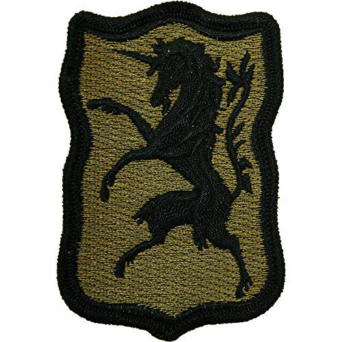 United States Army 6th Armored Cavalry Regiment Patch Subdued Woodland/Green with Iron-On Adhesive