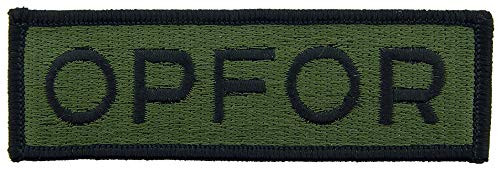 United States Army Medical OPFOR Opposing Forces Patch Subdued Woodland/Green with Iron-On Adhesive
