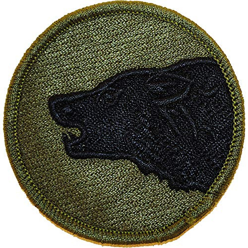 United States Army Infantry Divisions Patch 104th Infantry Division Subdued Woodland/Green with Iron-On Adhesive United States Army Infantry Divisions Patch 104th Infantry Division Subdued Woodland/Green with Iron-On Adhesive