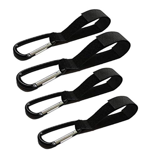 STOBOK 4 pcs Baby Stroller Hook Baby Stroller Organizer Hook Clip Hanger for Baby Diaper Bags Groceries Clothing Purse