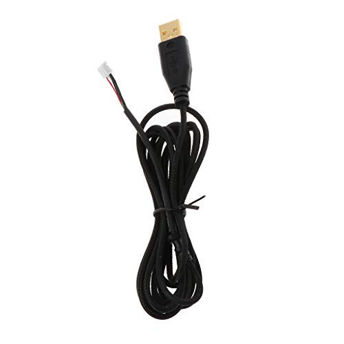 CUCUDAI Gold Plated Durable Nylon Braided Line USB Mouse Cable Replacement Wire for Razer Deathadder 2013 6400DPI Gaming Mouse
