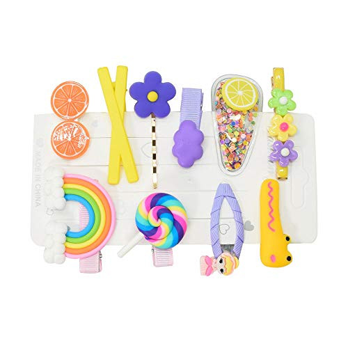 Hair Clips for GirlsLYDZTION 10Pcs No Slip Metal Snap Hair Clips Barrettes Cute Flower Animal Fruit Printed Pattern Cartoon Design HairpinsYellow Hair Clips for GirlsLYDZTION 10Pcs No Slip Metal Snap Hair Clips Barrettes Cute Flower Animal Fruit Printed Pattern Cartoon Design HairpinsYellow