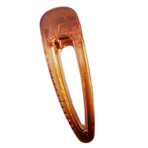 WENWING Minimalist Transparent Resin Duckbill Hair Clip Geometric Triangle Side Bangs Hairpin Barrette with Teeth Gift for Women Girls Headwear Styling Tool Hair Accessories