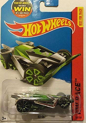 Hot Wheels, 2015 HW Race, RD-06 [Chrome/Green] Die-Cast Vehicle #160/250