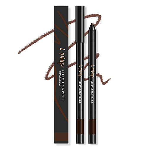 LIPHIP Gel Eyeliner Pencil Smudge  and  Water-Resistant Longwear Gel Eyeliner 02.Mocha Brown
