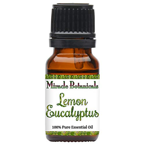 Miracle Botanicals Lemon Eucalyptus Essential Oil - 100 percent Pure Eucalyptus Citriodora Hook - Therapeutic Grade -10ML- Miracle Botanicals Lemon Eucalyptus Essential Oil - 100 percent Pure Eucalyptus Citriodora Hook - Therapeutic Grade -10ML-