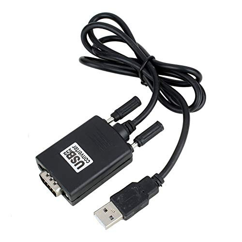 hudiemm0B Converter Cable USB to RS232 Serial 9 Pin COM Port DB9 Converter Cable Adapter for PC Computer