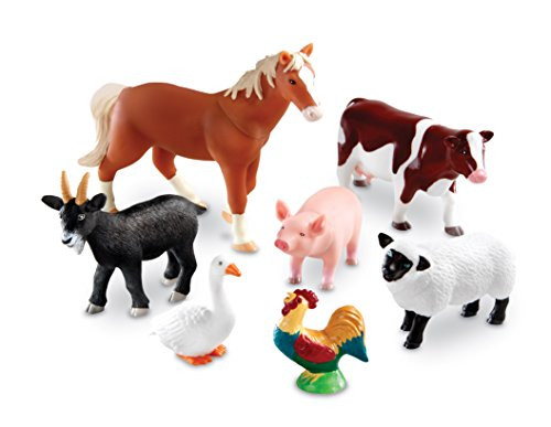 Learning Resources Jumbo Farm Animals Set, 7 Pieces Learning Resources Jumbo Farm Animals Set, 7 Pieces