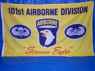 101st Airborne Division Flag - - 3x5 foot Yellow 101
