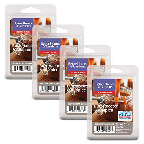 Butterscotch  and  Allspice Scented Wax Melts Better Homes  and  Gardens 2.5 oz -4-Pack-