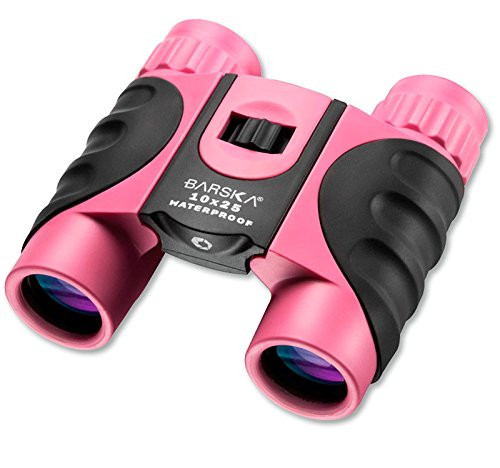 BARSKA AB12418 10x25 Waterproof Binocular, Pink