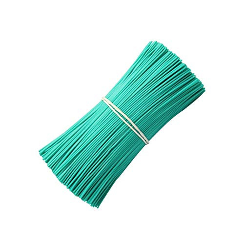 Green Twist Ties for Plant 1000 Piece 4 Inch Flat Plastic Covered Metallic Twist Ties Green Garden Ties Plant Ties Reusable Cables Organization Twist Tie for Bags Reusable Twist Cord for Bags