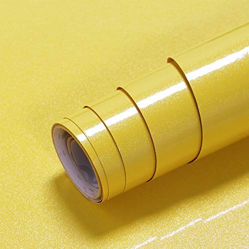 15.7 inchx118.1 inchYellow Glossy Contact Paper Glossy Yellow Wallpaper Shiny Yellow Peel and Stick Paper Vinyl Waterproof Glossy Yellow Self Adhesive Paper Decorative Cabinets Kitchen Furniture Countertop 15.7 inchx118.1 inchYellow Glossy Contact Paper Glossy Yellow Wallpaper Shiny Yellow Peel and Stick Paper Vinyl Waterproof Glossy Yellow Self Adhesive Paper Decorative Cabinets Kitchen Furniture Countertop