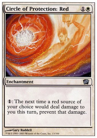 Magic The Gathering - Circle of Protection Red - Eighth Edition - Foil