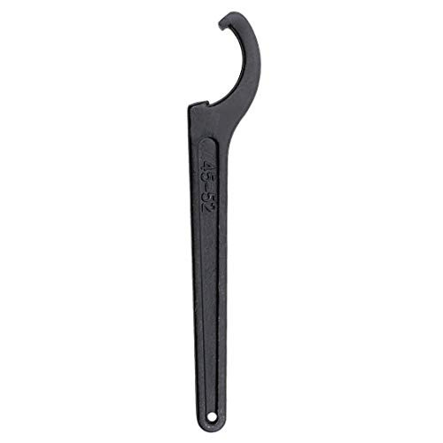 Yoohey Universal Coilover Spanner Wrench Adjustment Tool C Spanner Hook Wrench Tool Black Oxide Spanner Wrench - -45-52mm-