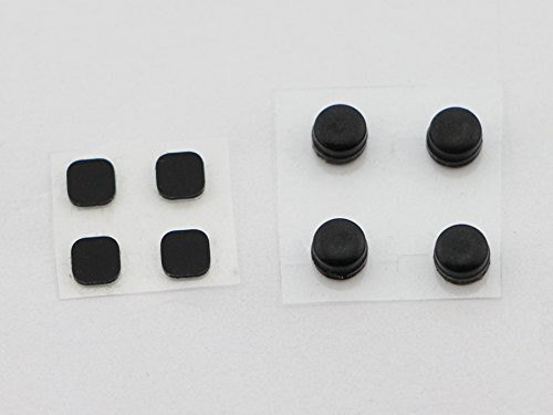 Black Screw Feet Cover Set Replacement For 3DS XL 3DS LL Console