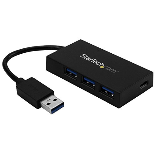 StarTech.com 4 Port USB Hub - USB 3.0 - USB A to 3x USB A and 1x USB C - USB Port Expander - USB Port Hub - Laptop USB Hub