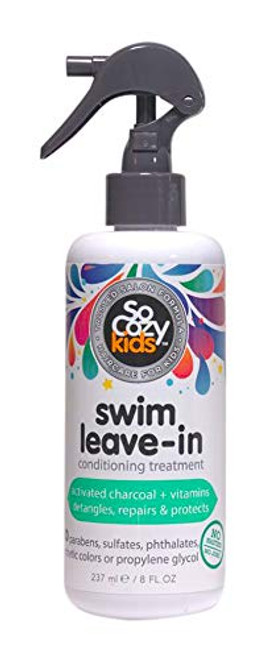 SoCozy Swim Leave-In Treatment and Conditioner with Activated Charcoal - Protects and Repairs Hair Damaged by Pool Chemicals Saltwater and the Sun - Loco Lime Scent 8 Fluid oz SoCozy Swim Leave-In Treatment and Conditioner with Activated Charcoal - Protects and Repairs Hair Damaged by Pool Chemicals Saltwater and the Sun - Loco Lime Scent 8 Fluid oz