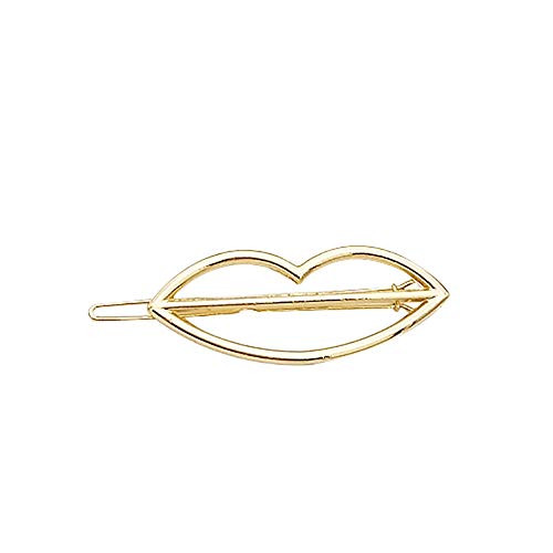 super1798 Minimalist Women Geometric Circle Triangle Moon Metal Hairpin Clamps Hair Ornaments Gift 1 golden