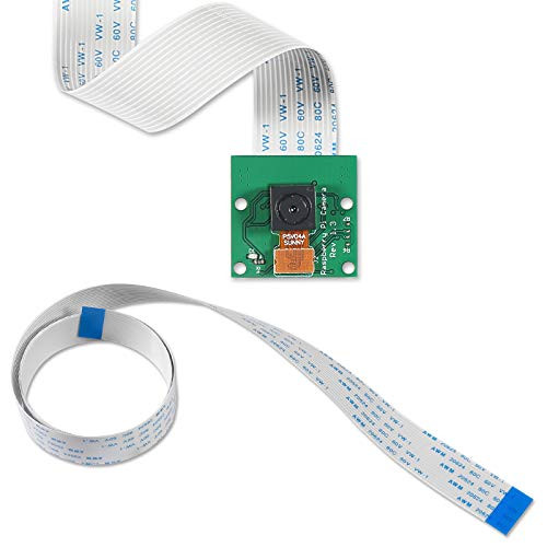 ALMOCN 5 Megapixels Camera Module for Raspberry Pi 1080P HD OV5647 Sensor with 15cm and 100cm Pin Ribbon Cable for Raspberry Pi Model A/B/B Plus Pi 2B and Raspberry Pi 3B 3B Plus Pi 4B