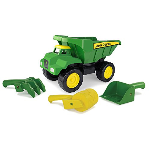 TOMY John Deere 15" Big Scoop Dump Truck with Sand Tools