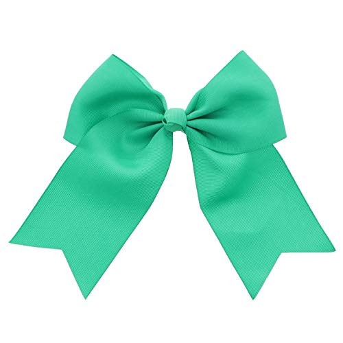Jumbo Bow Clip with Tails-Kelly Green