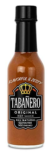 Tabañero Original Hot Sauce Gluten Free 5oz. Bottle