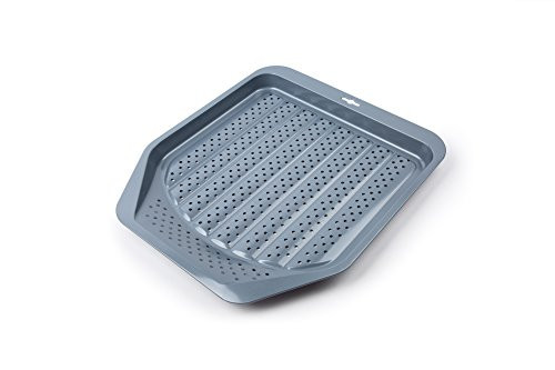 Fox Run 44516 French Fry Perforated Surface Non-stick Pan, 12 inch by 12 inch, Carbon Steel