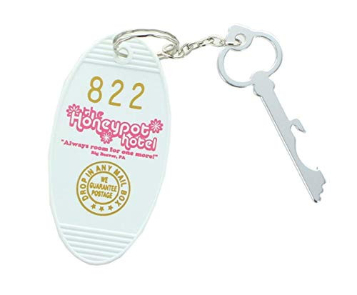Crowded Coop LLC Retro Motel Key Fob - Honeypot Hotel White