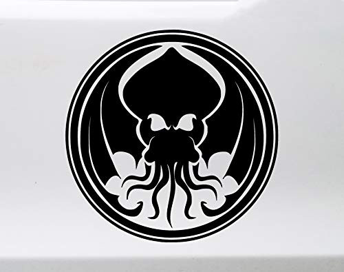 Minglewood Trading Brown - Cthulhu Vinyl Decal V1 - H.P. Lovecraft The Call of Cthulhu - Die Cut Sticker - 8w x 8h inches