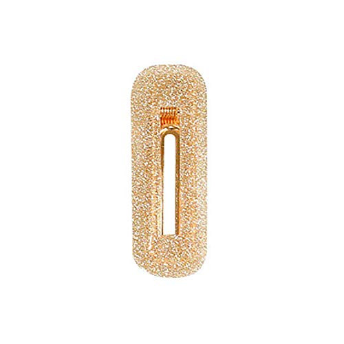 Profusion circle Hair Barrettes Rectangle Drop Shape Glitter Hairpin Hair Clip Fashion Women Barrette Headwear - Champagne Rectangle