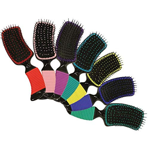 Curved Mane and Tail Brush Yellow