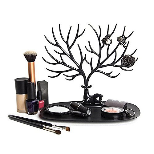 FANBDWM Antique Birds Tree Stand Jewelry Display Necklace Earring Bracelet Holder Organizer Rack Tower -Black- FANBDWM Antique Birds Tree Stand Jewelry Display Necklace Earring Bracelet Holder Organizer Rack Tower -Black-