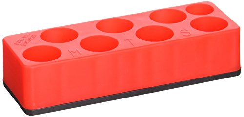 Mechanics Time Saver MTS887 Socket Holder (3/8 in. Drive Universal Rocket Red 8 Hole Impact)