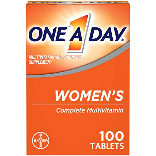 One A Day Womens Multivitamin Supplement with Vitamin A Vitamin C Vitamin D Vitamin E and Zinc for Immune Health Support B12 Biotin Calcium  and  More 100 count