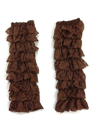 Rush Dance Lace Multiple Layers Baby/Toddler Leg Warmers -One Size Coffee-