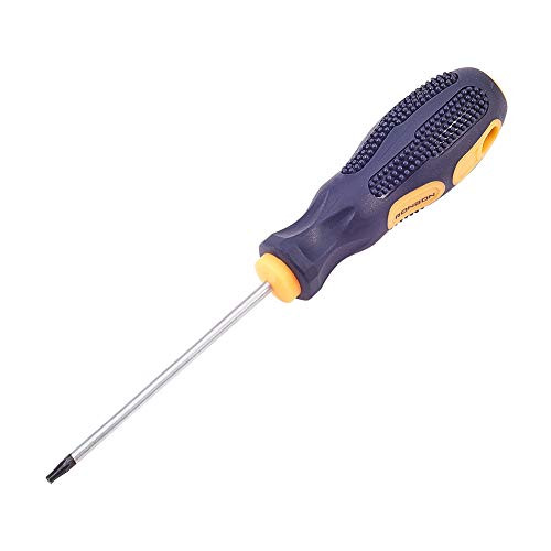 Utoolmart Torx Screwdriver T8 Security Magnetic Star Screw Driver with 3 inch CR-V Shaft and Black Yellow Handle 1pcs