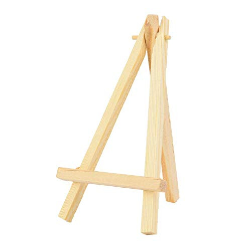 HEEPDD Artist Easel Reinforced Wood Tripod Display Easel Small Artist Drawing Painting Easel Portable Table top Easel Display Stand-Mini Easel 16cm-